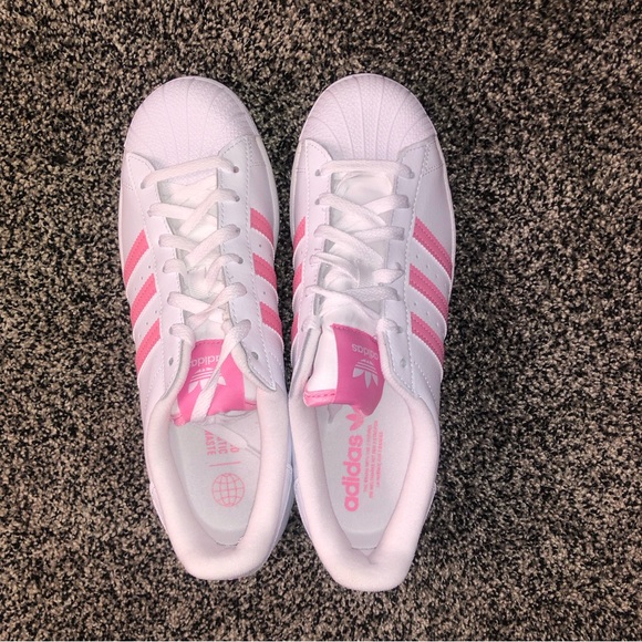 Adidas Originals Superstar “White Bliss Pink” NWOT, in excellent condition - Picture 3 of 5